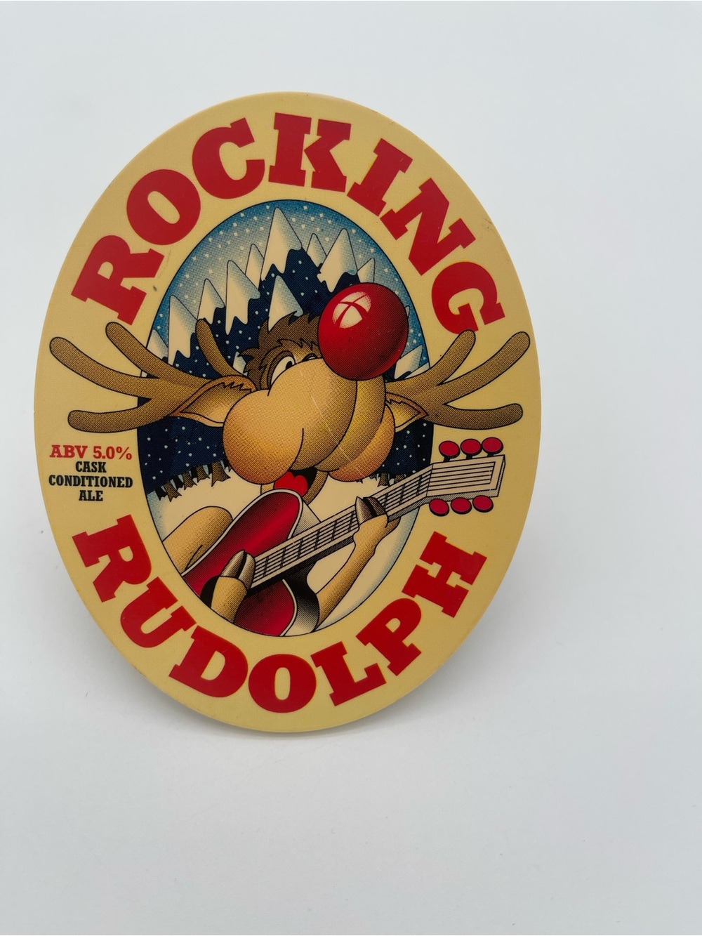 Rocking Rudolph Beer Pump Clip Badge Pub Bracket Gaskell & Chambers